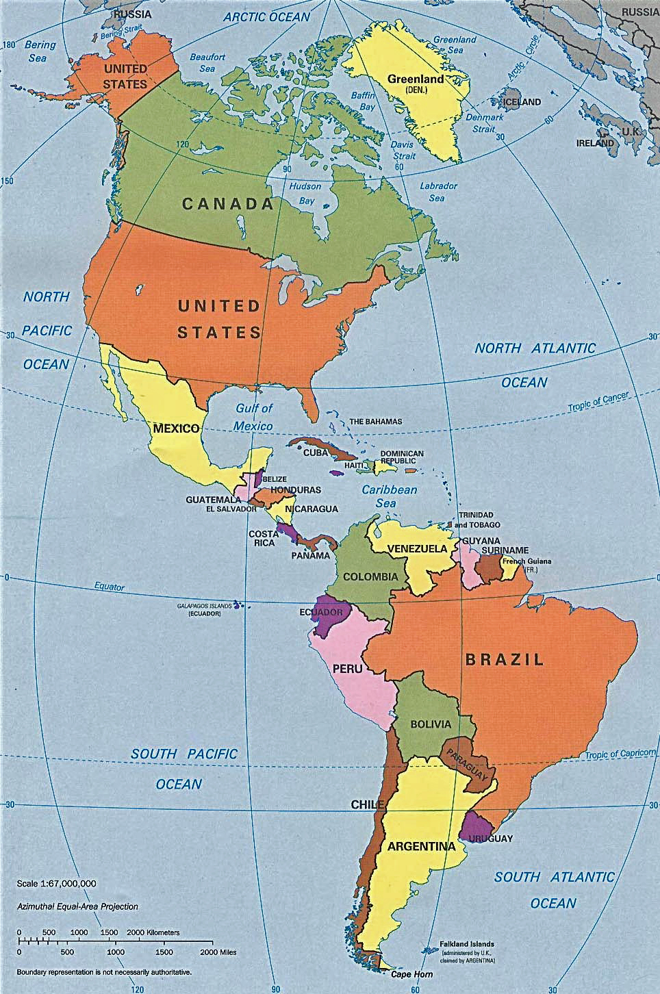 Pan America Map