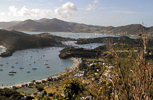 Antigua's English Harbour fand Falmouth Harbour